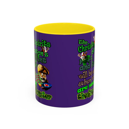 christmas spirits of boston - Accent Mug (purple)