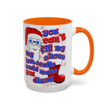 santa's shoes - Accent Mug (white marble)