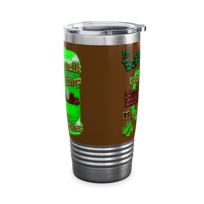 celtics logo - Ringneck Tumbler, 20oz (brown)