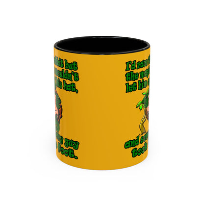 turtle race - Accent Mug (yellow)