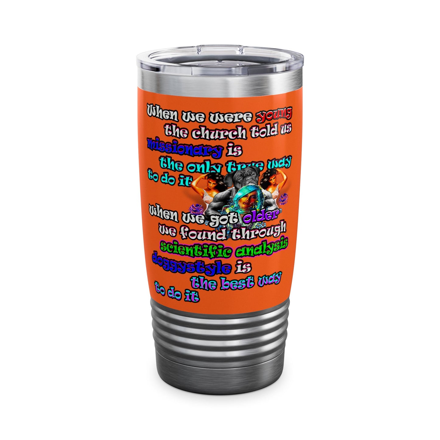 doggystyle - Ringneck Tumbler, 20oz (orange)