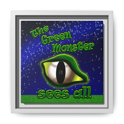 green monster - framed canvas art ('snoops' background)