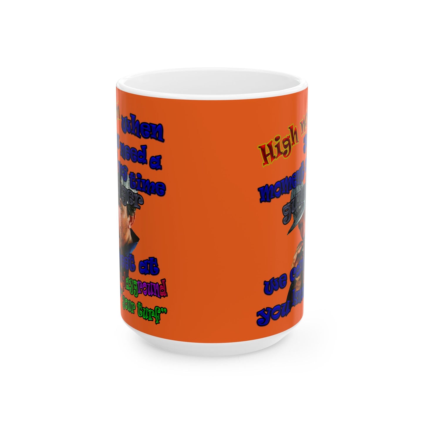 high noon - White Mug (orange)