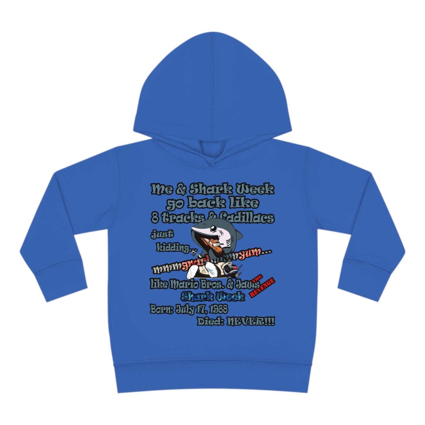 shark week - Toddler Pullover Fleece Hoodie