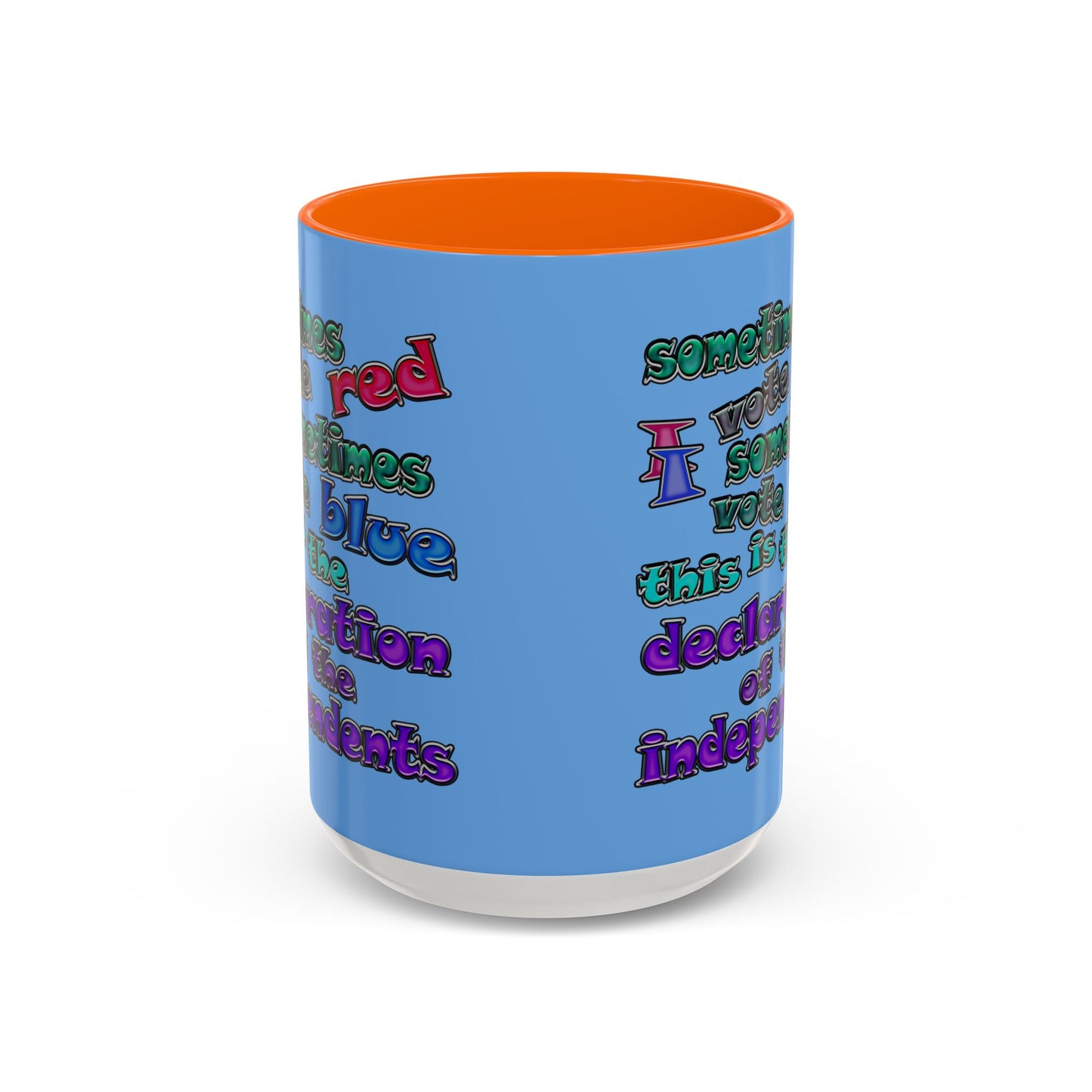 declaration of the independents - Accent Mug (light blue)