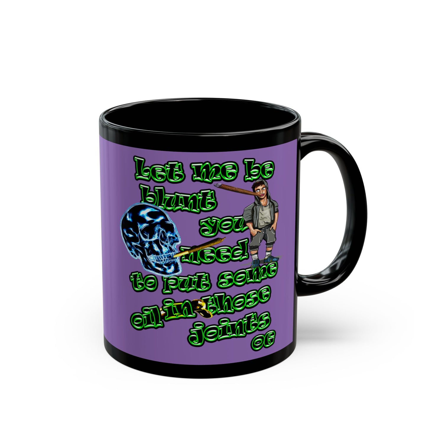og - Black Mug (light purple)