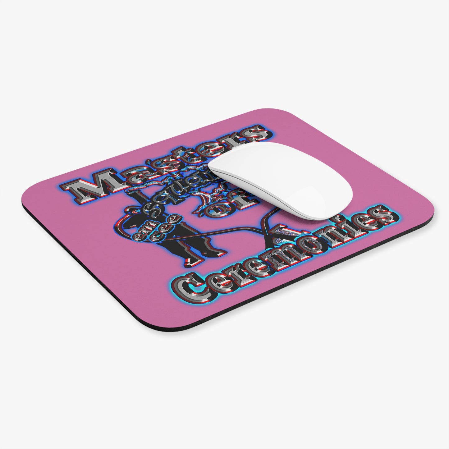 em cee squared - Mouse Pad (Rectangle) (light pink)