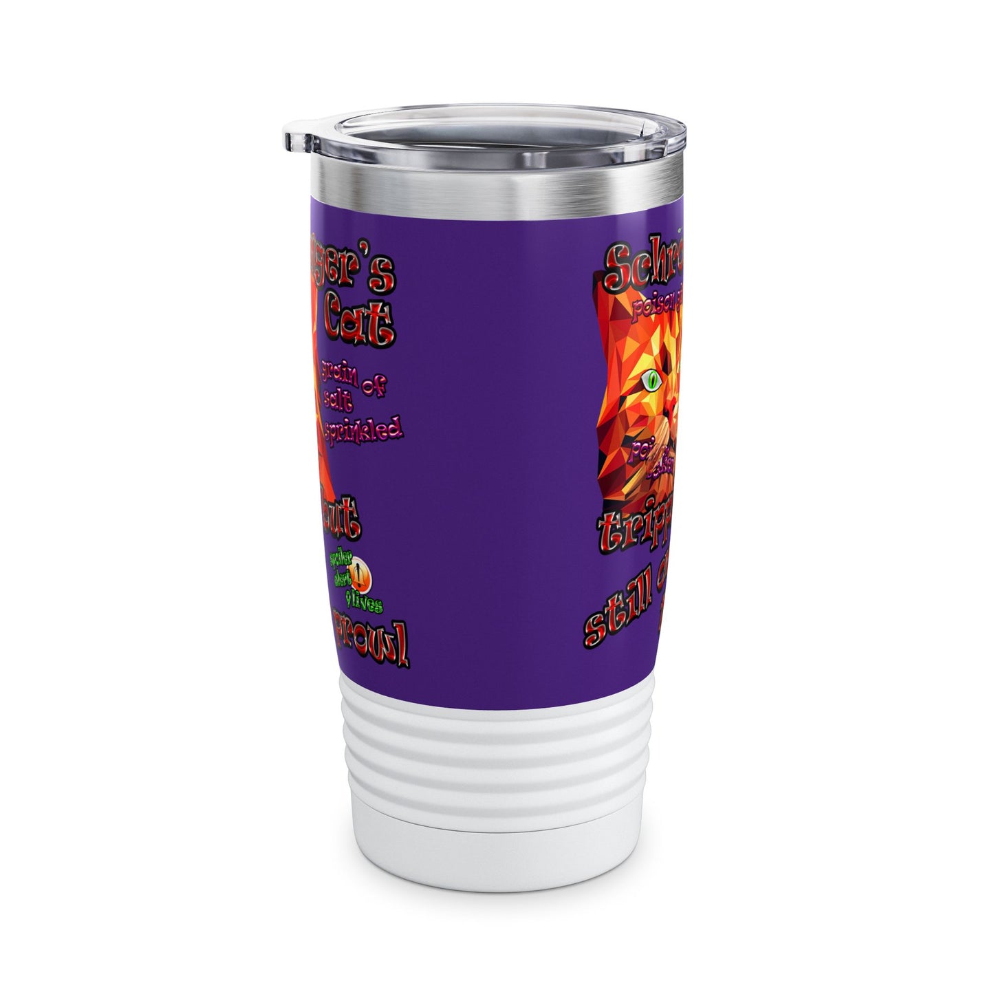 schrodinger's cat - Ringneck Tumbler, 20oz (purple)