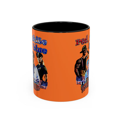 rw&b lives matter - Accent Mug (crusta)