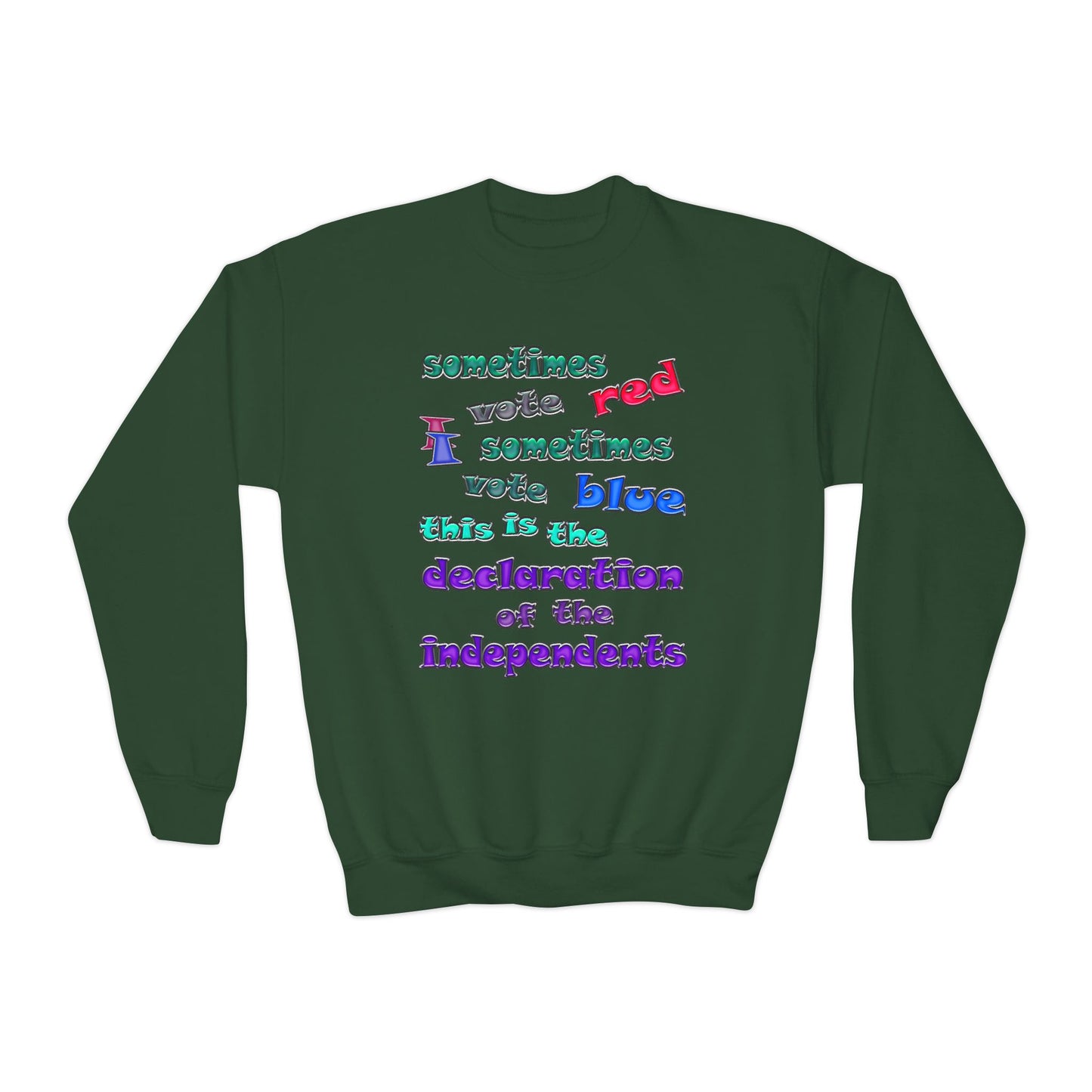 declaration of the independents - Youth Crewneck Sweatshirt