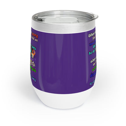 doggystyle - Chill Wine Tumbler (purple)