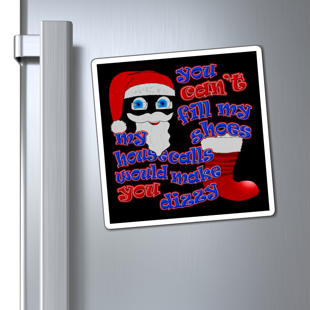 santa's shoes - Magnets - (black)