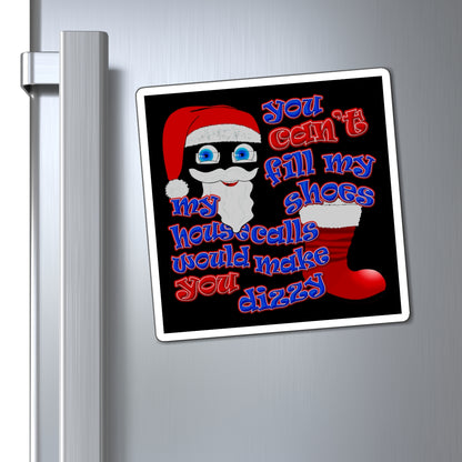 santa's shoes - Magnets - (black)