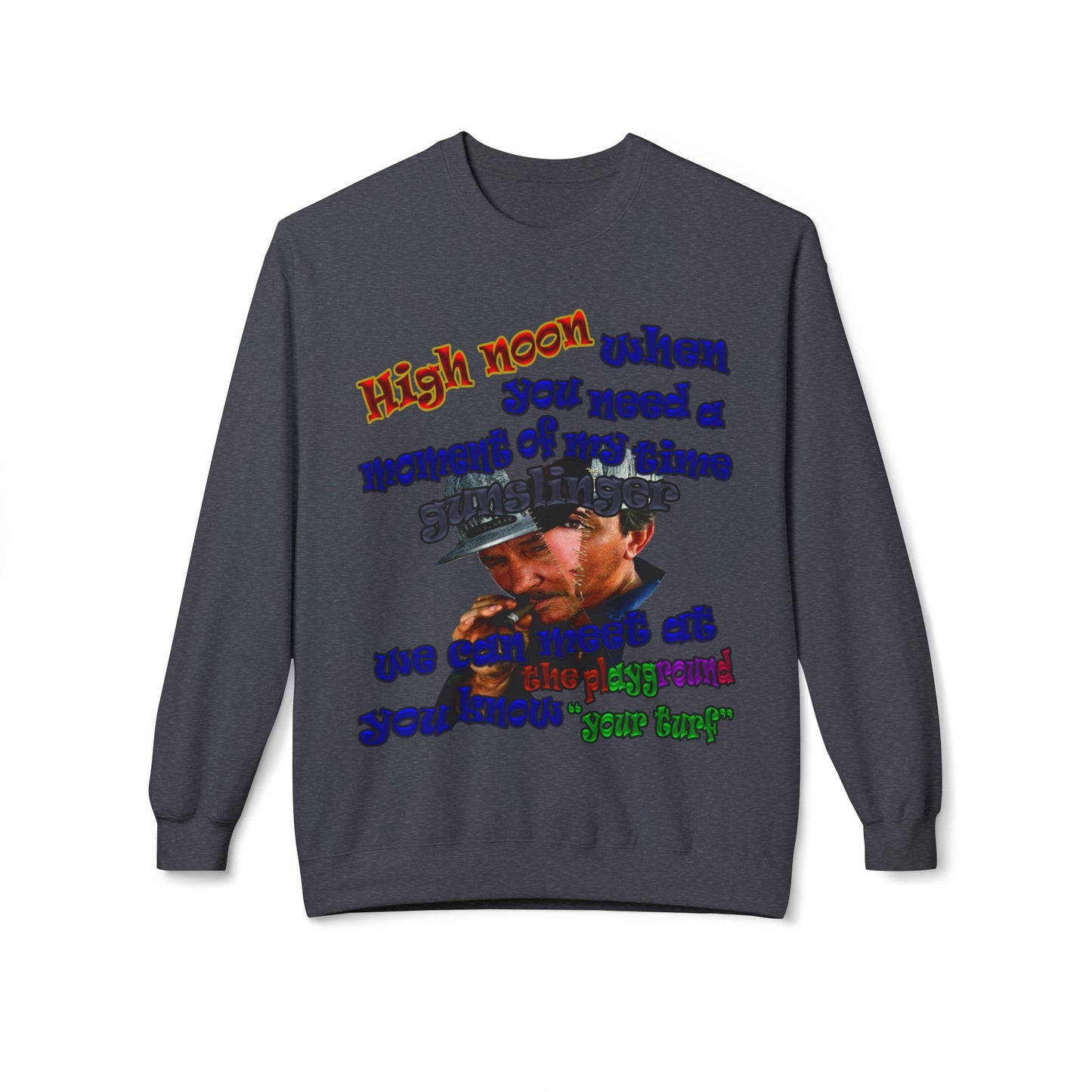 high noon - Unisex Midweight Softstyle Fleece Crewneck Sweatshirt