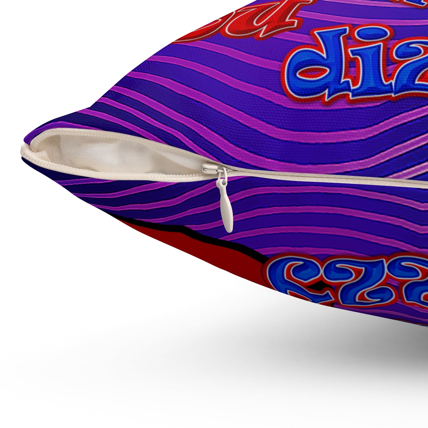 santa's shoes - Spun Polyester Square Pillow - (purple wave)