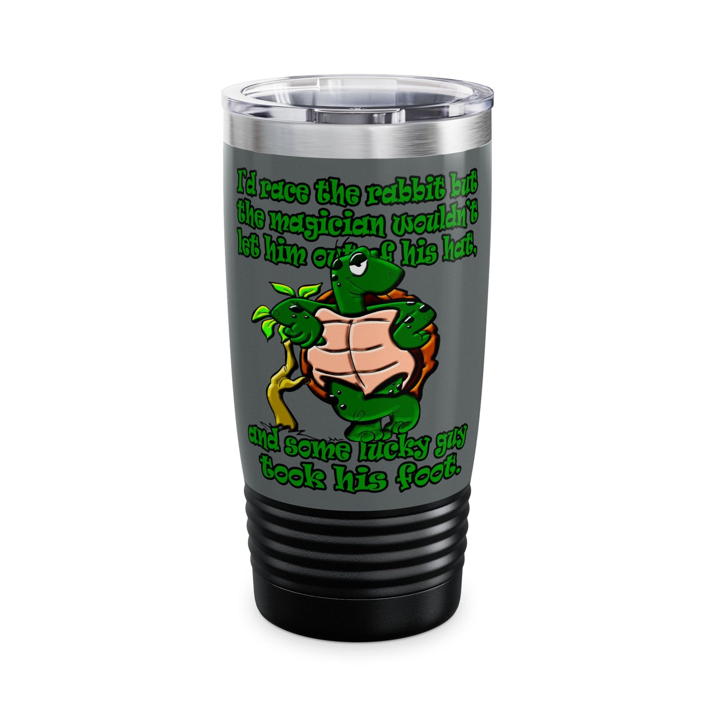 turtle race - Ringneck Tumbler, 20oz (dark grey)