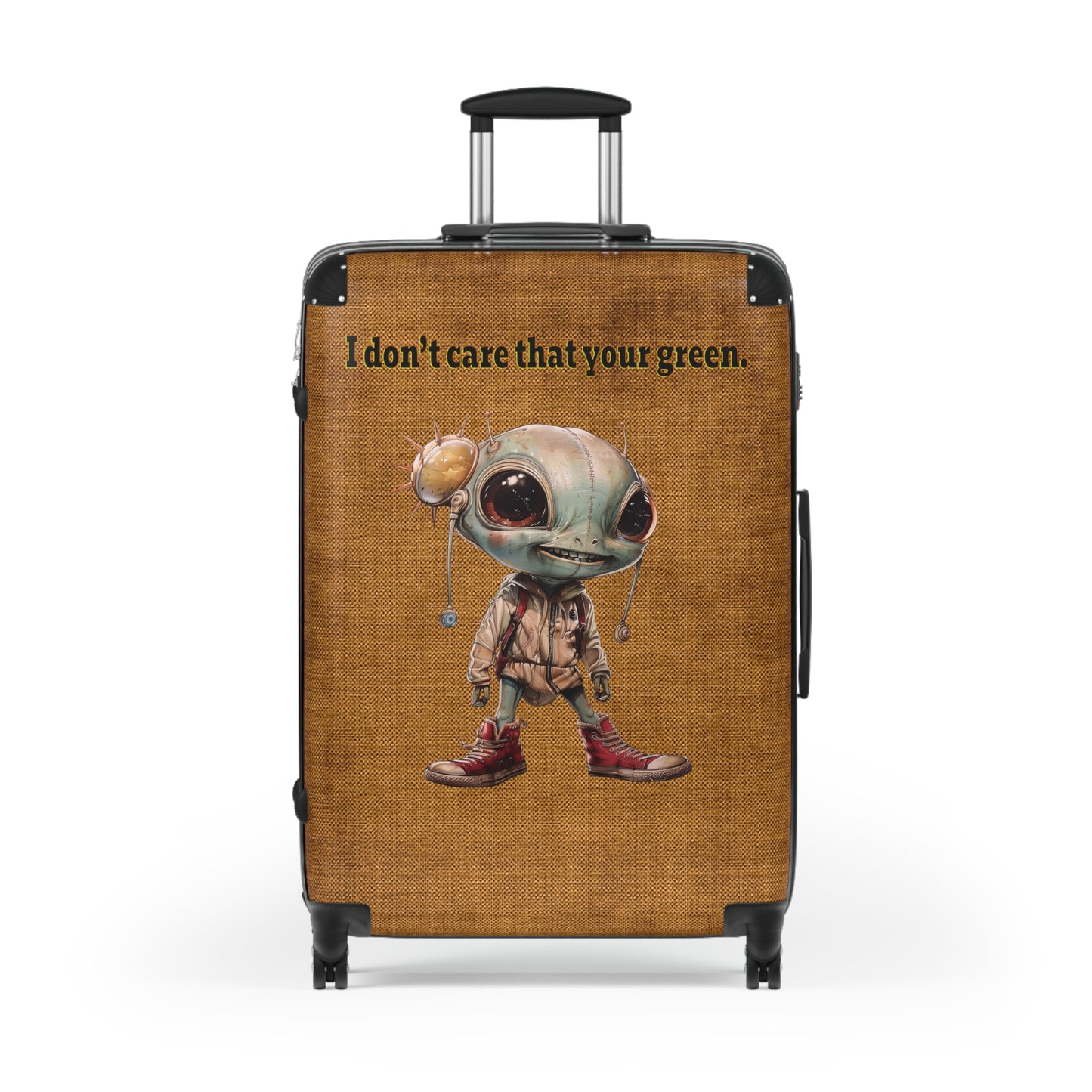 I don't care that your green - Suitcase (brown papyrus)