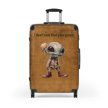 I don't care that your green - Suitcase (brown papyrus)