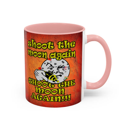 shoot the moon again - Accent Mug (burnt orange)