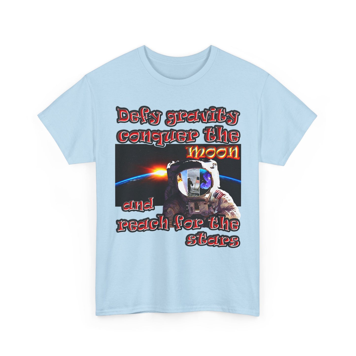 defy conquer reach - Unisex Heavy Cotton Tee