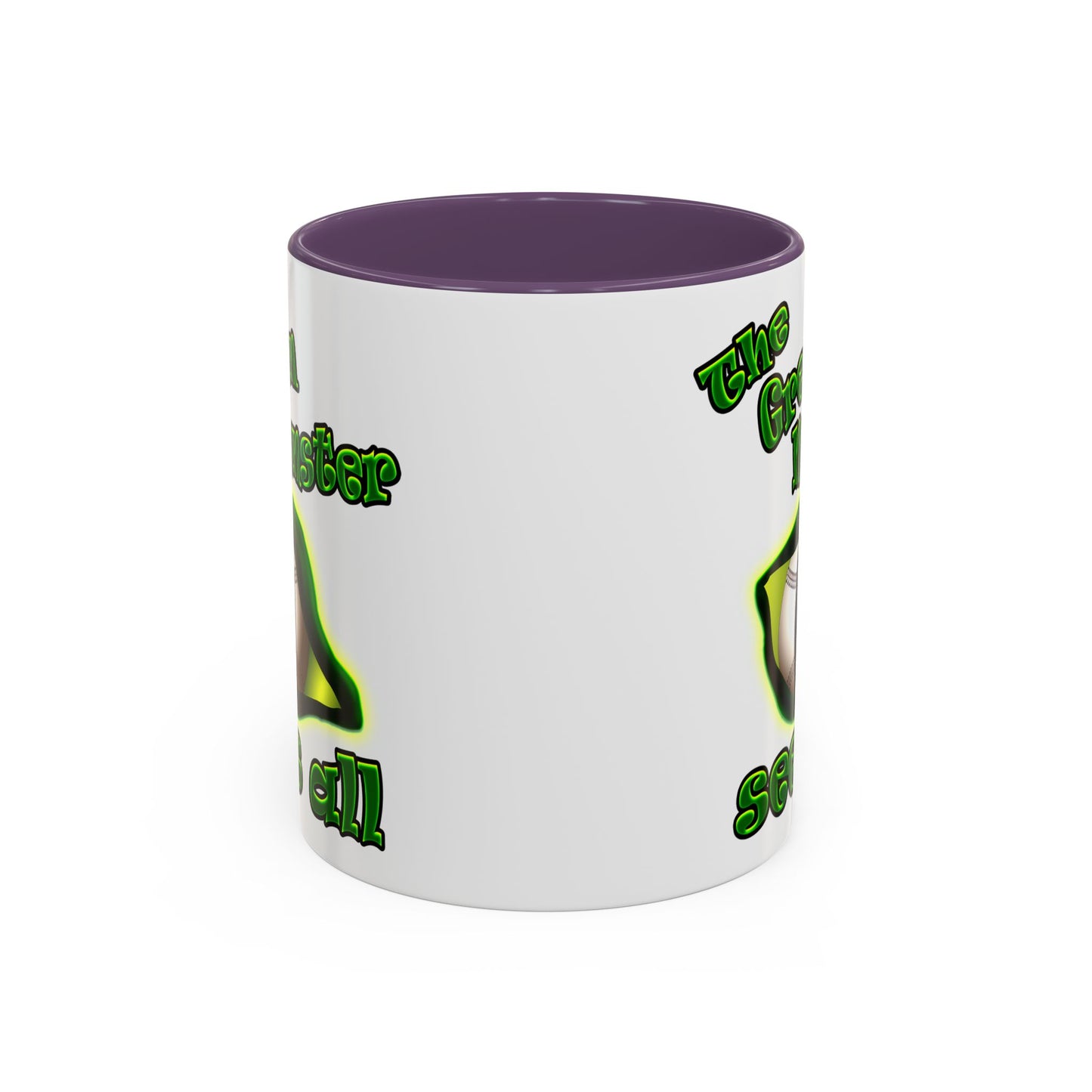 green monster - Accent Mug (white)