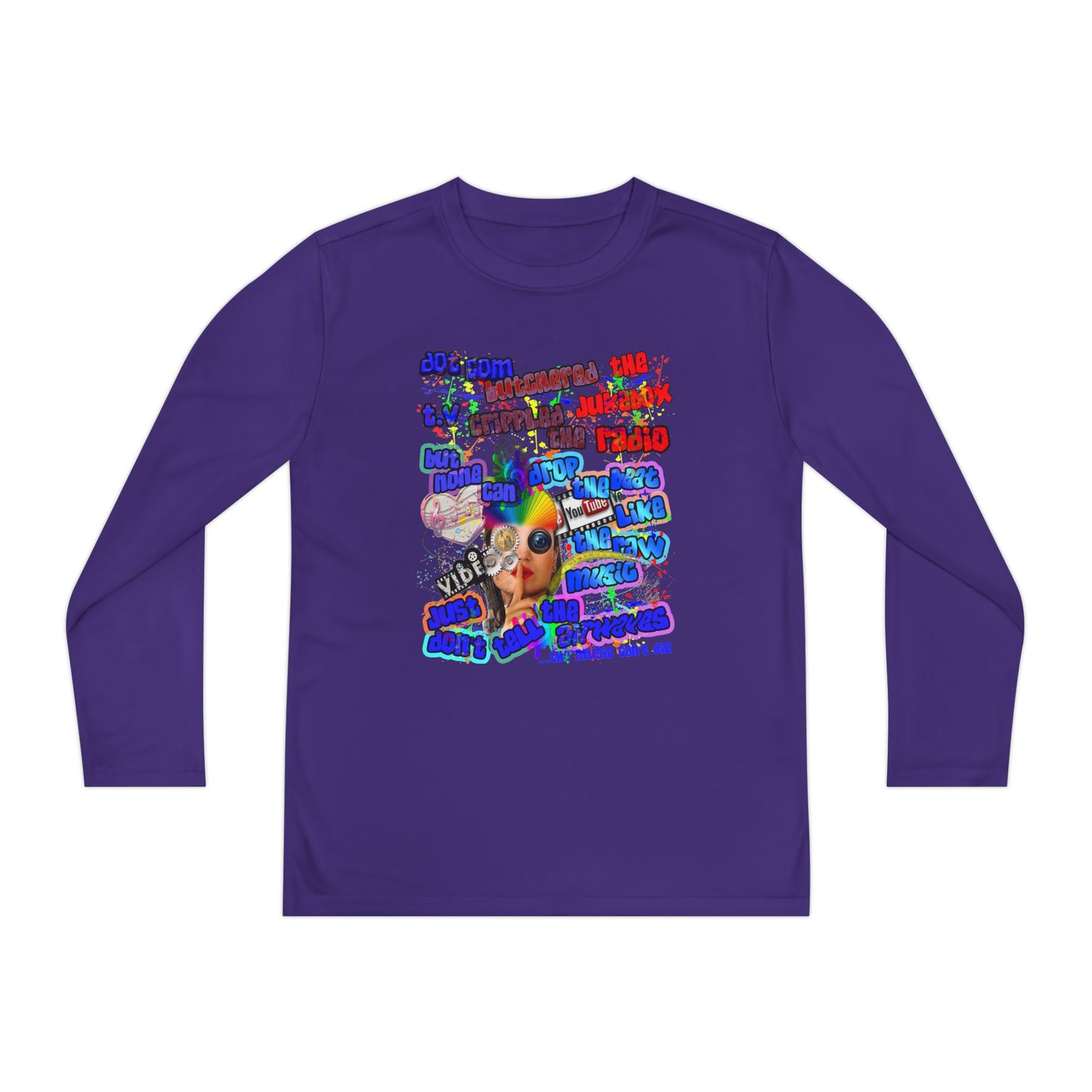 drop the beat - Youth Long Sleeve Competitor Tee