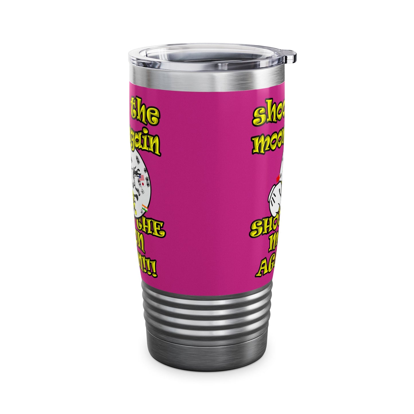 shoot the moon again - Ringneck Tumbler, 20oz (pink)