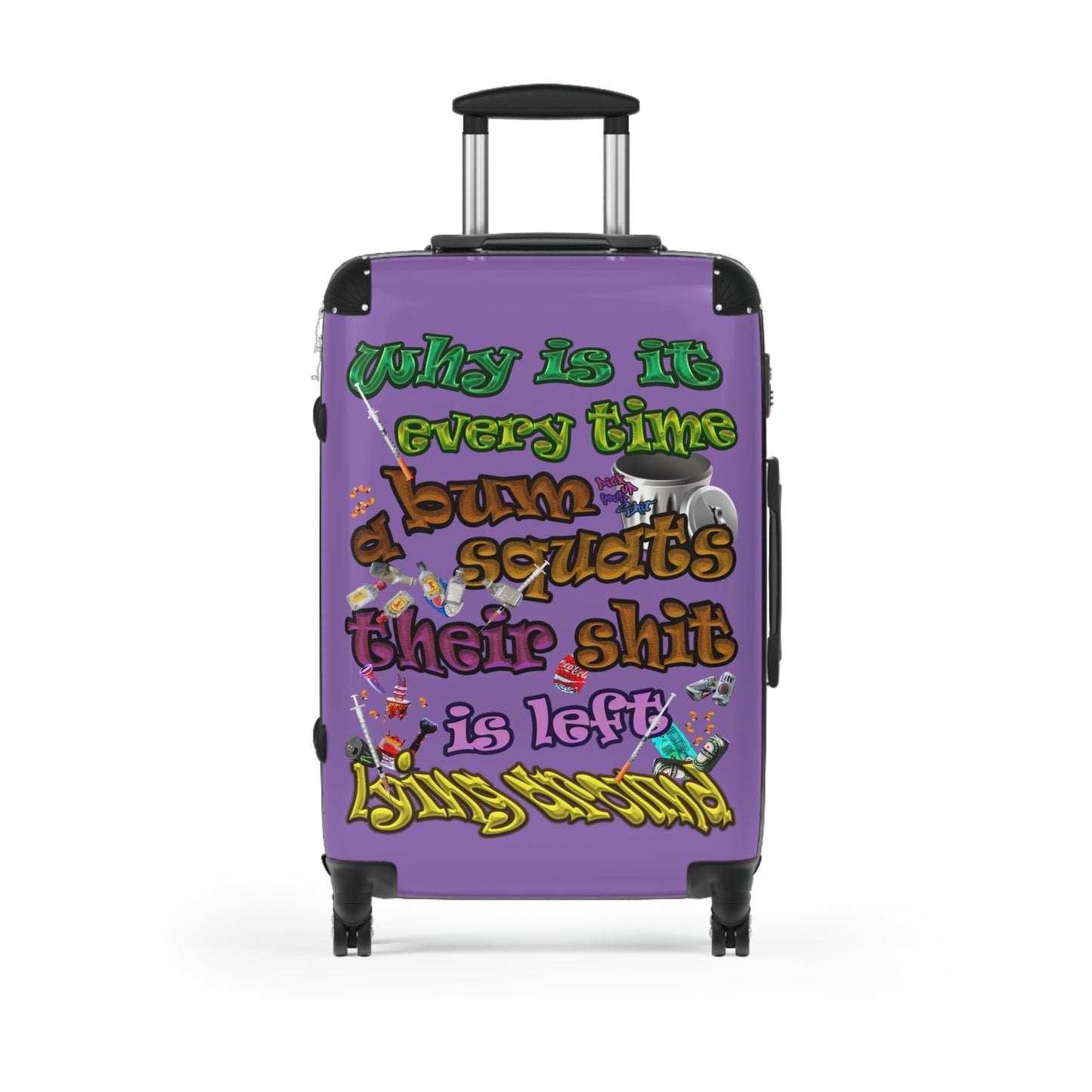the bum's shit - Suitcase (light purple)