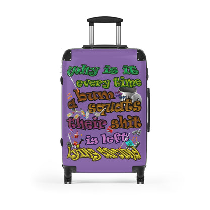 the bum's shit - Suitcase (light purple)