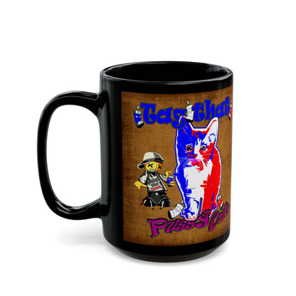 tag that - Black Mug (brown papyrus)