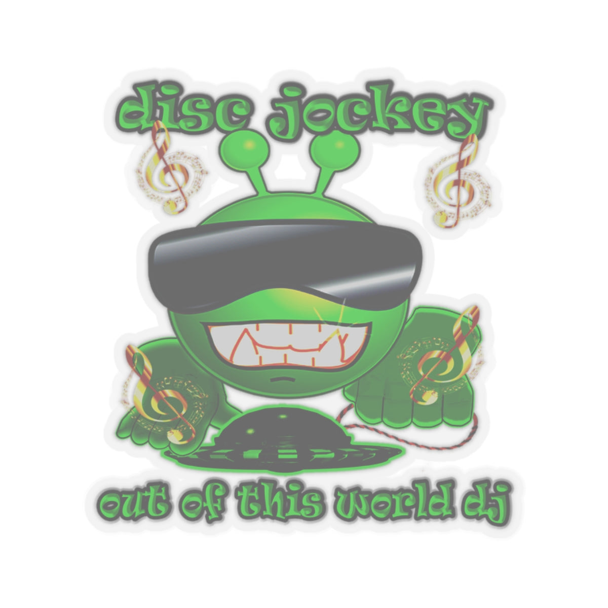 disc jockey - Kiss-Cut Stickers