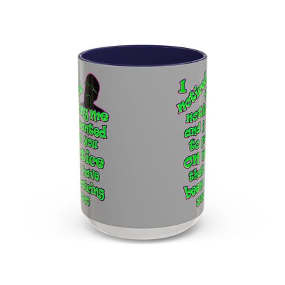 noticed you noticing - Accent Mug (light grey)
