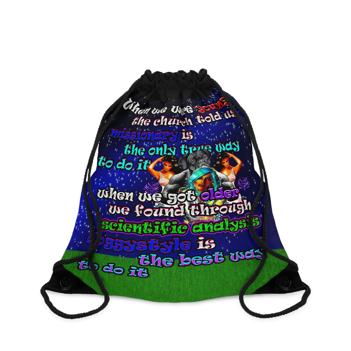doggystyle - Drawstring Bag ('snoops' background)