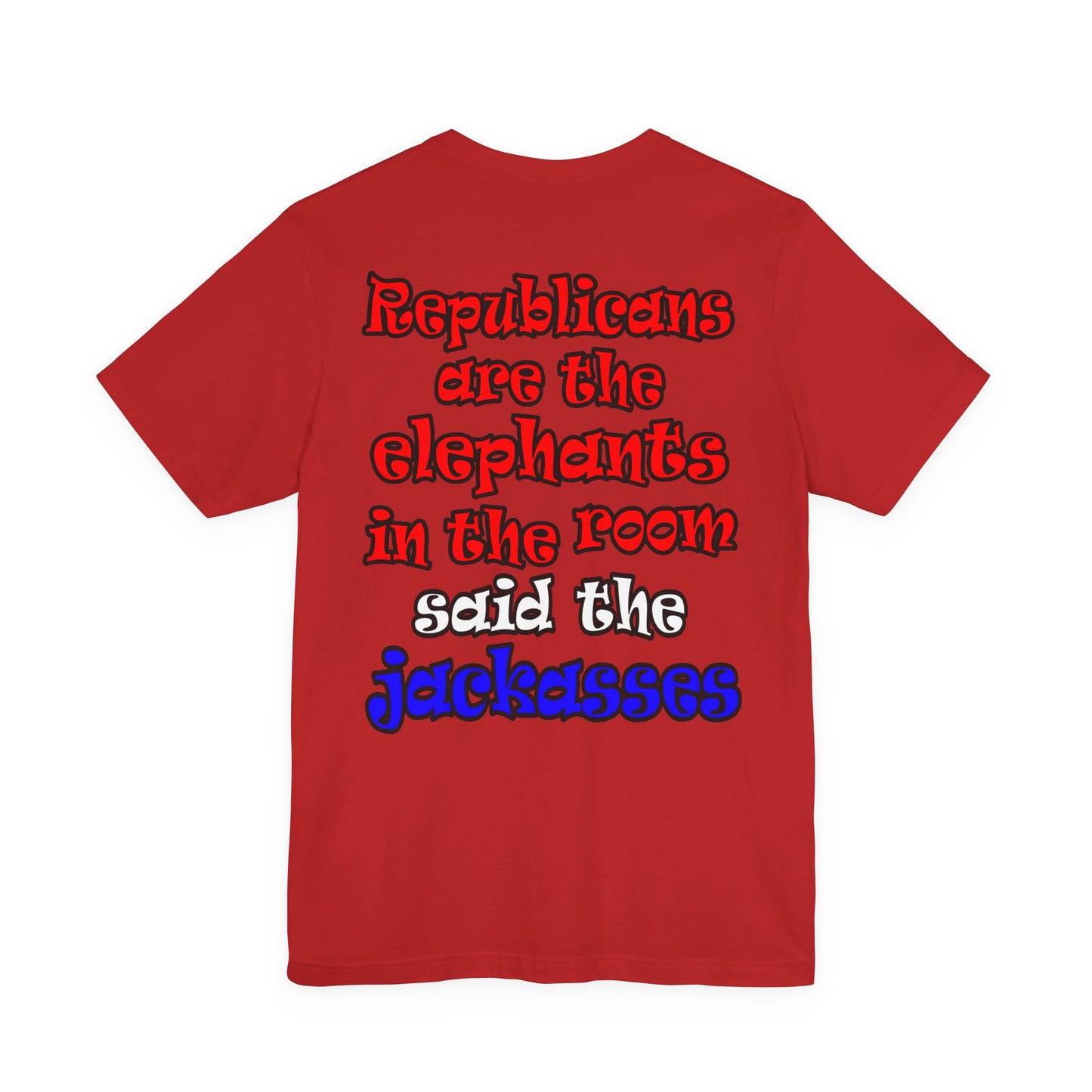 donkeys and elephants - Unisex Jersey Short Sleeve Tee