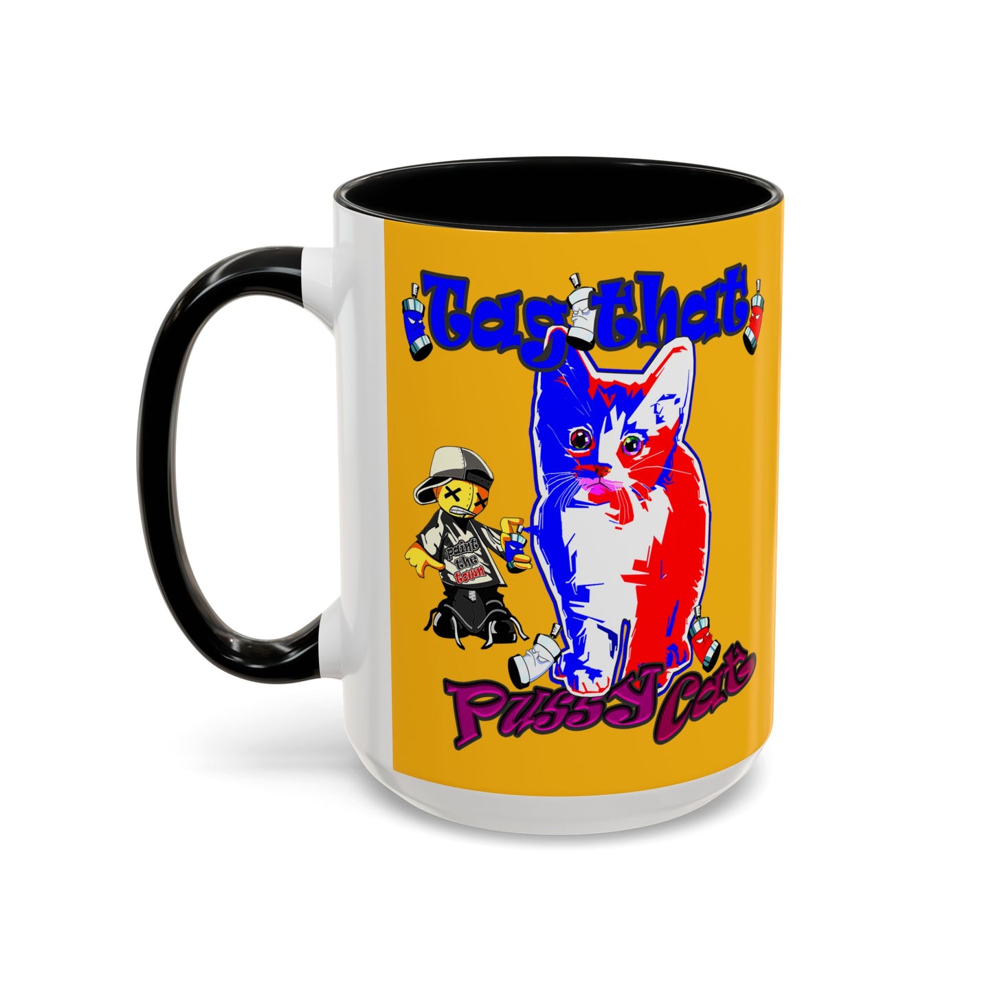 tag that - Accent Mug (yellow)
