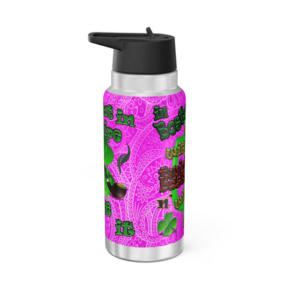 celtics logo - Gator Tumbler, 32oz  (pink swirl)