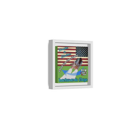 shoot for the stars - framed canvas art (green)