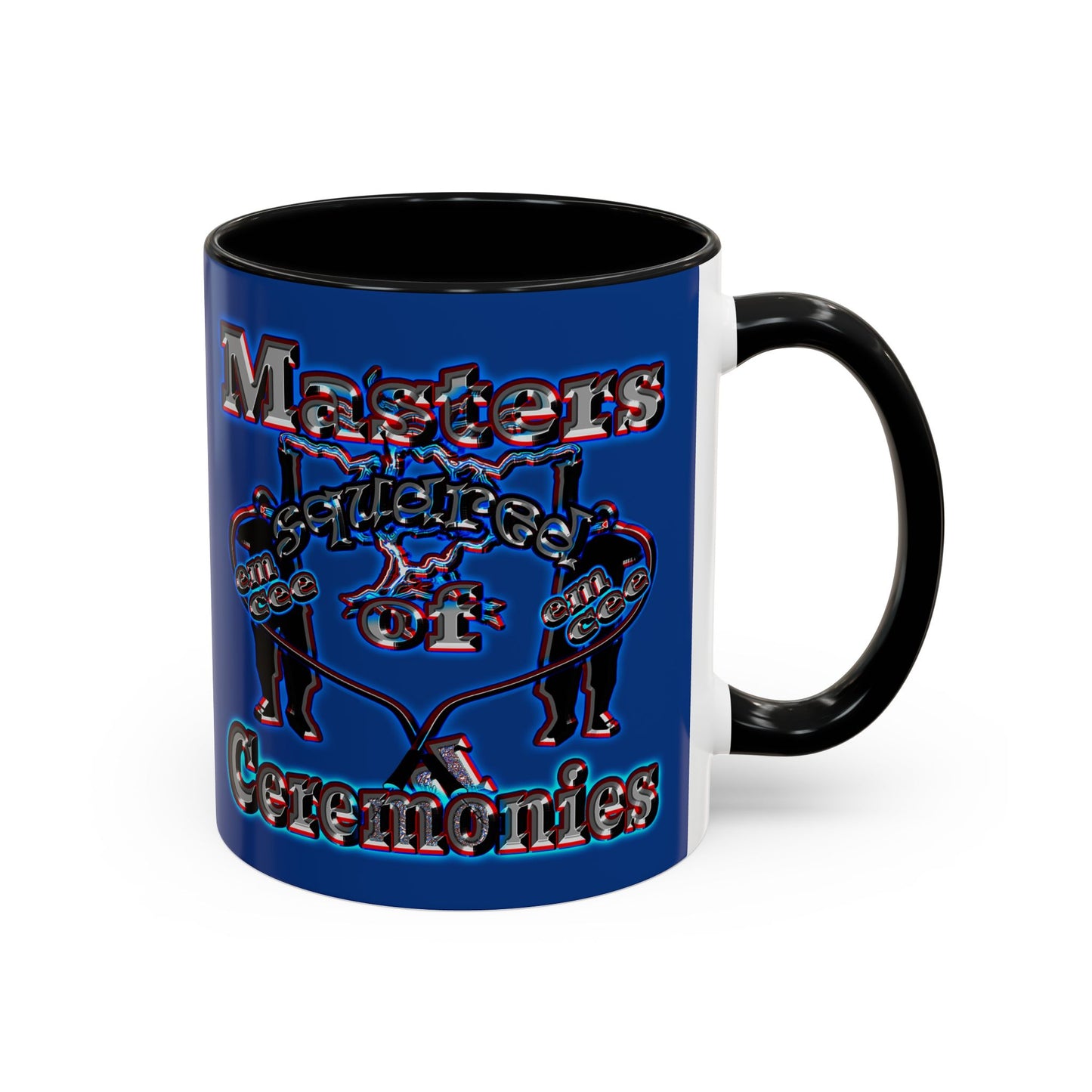 em cee squared - Accent Mug (dark blue)