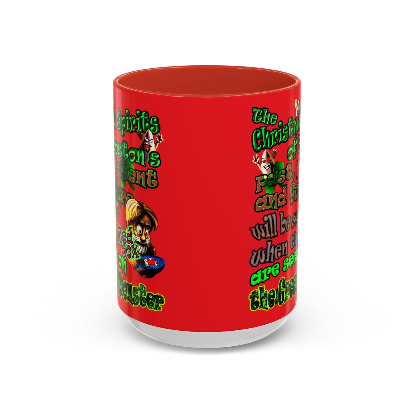 christmas spirits of boston - Accent Mug (red)