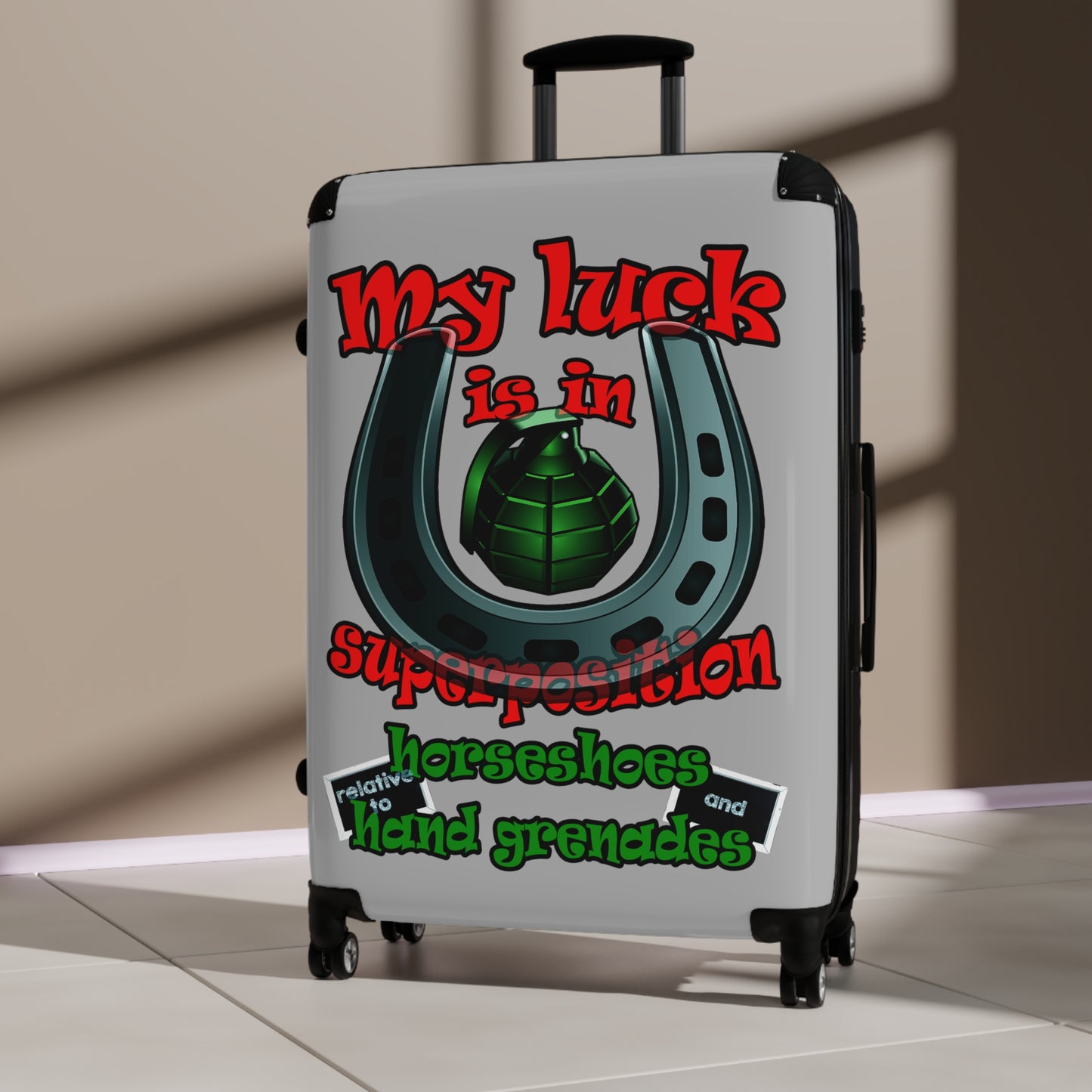 my luck - Suitcase (light grey)