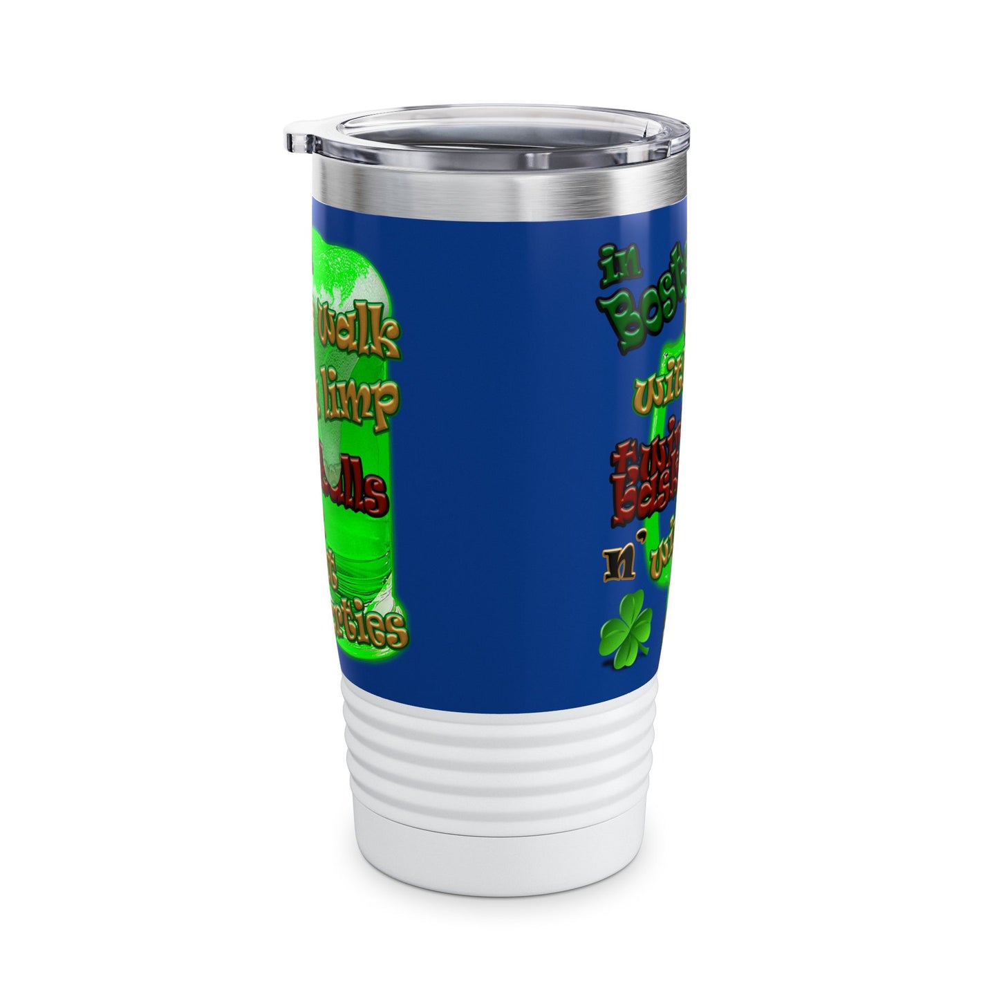 celtics logo - Ringneck Tumbler, 20oz (dark blue)