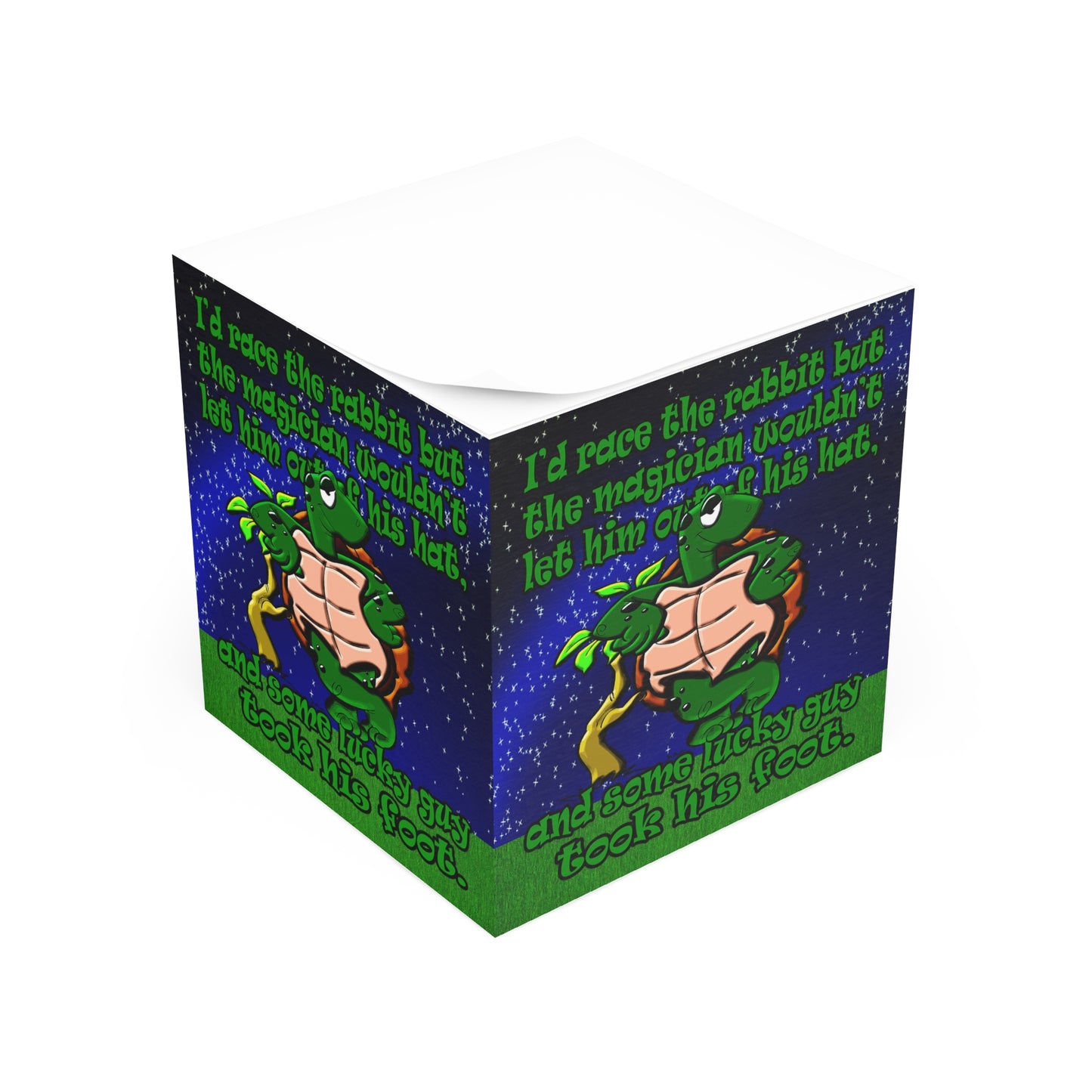 turtle race - note cube ('snoops' background)
