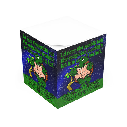 turtle race - note cube ('snoops' background)