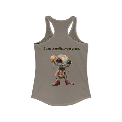 I don't care that your grey - Women's Ideal Racerback Tank
