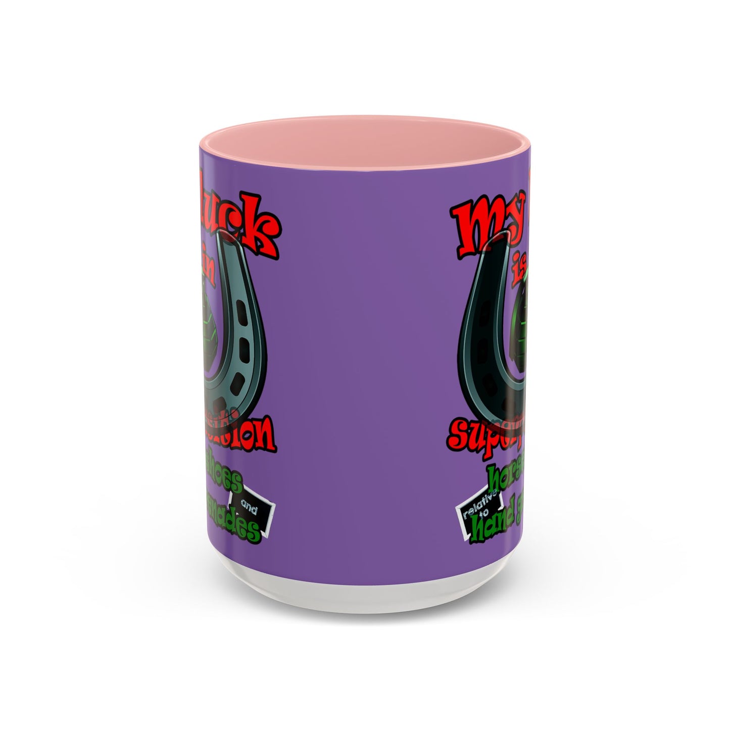 my luck - Accent Mug (light purple)