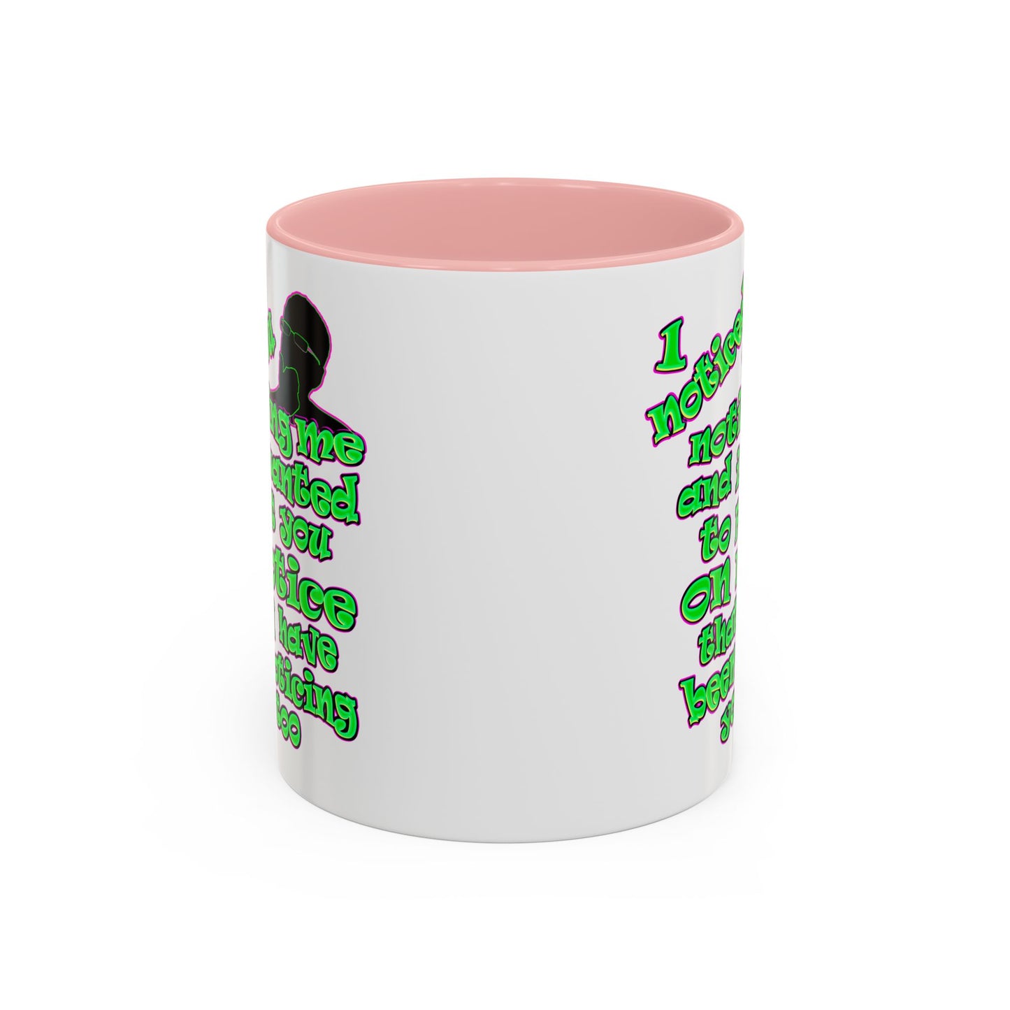 noticed you noticing - Accent Mug (white)