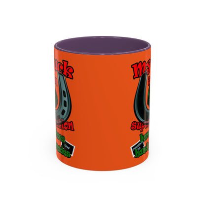 my luck - Accent Mug (orange)
