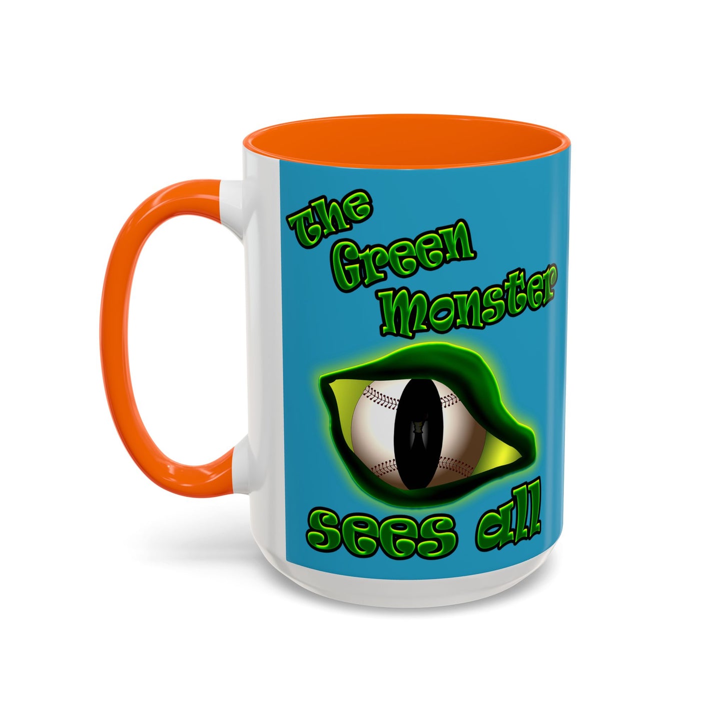 green monster - Accent Mug (turquoise)