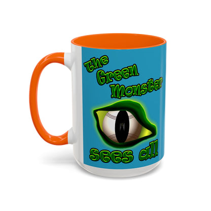 green monster - Accent Mug (turquoise)