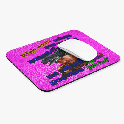 high noon - Mouse Pad (Rectangle) (pink swirl)